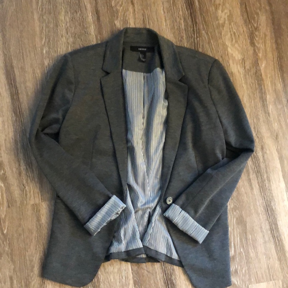 Forever 21 gray blazer